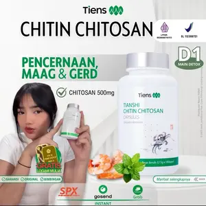 Tiens Chitin Chitosan Capsules 100 Kapsul - Solusi Herbal Gerd Asam Lambung & Detoks Kualitas Original BPOM SL112400721 Dengan Chitosan 500mg untuk Pencernaan Maag & Gerd