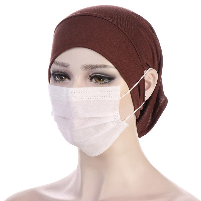 Product Introduction of Mũ Turban cho phụ nữ, có thể co giãn, Mũ trùm đầu bên trong, có xỏ lỗ tai, không bao gồm mặt nạ 19