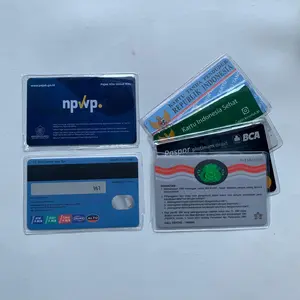 GPB Plastik Etoll Sampul Pelindung Kartu KTP SIM BPJS NPWP ATM Cover Polos Bahan Plastik Mika PVC 0.15 Micron Perlindungan Ekstra untuk Kartu Identitas