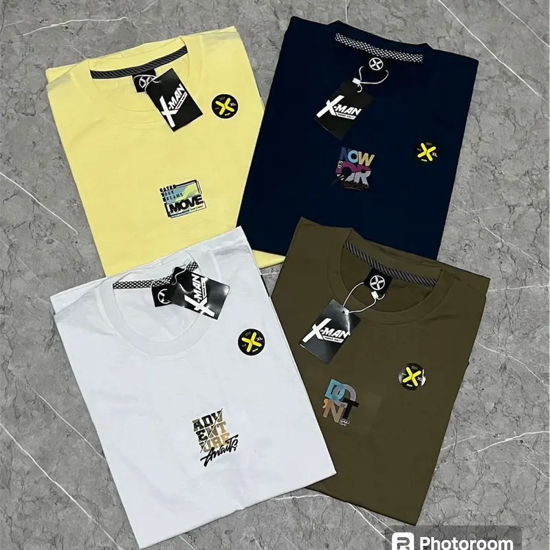 Paket 4pcs 100 ribu Kaos distro motif simpel/ Kaos harian/ Kaos murah/ Kaos distro Unisex/ Kaos oblong/ Kaos random motif/ kaos terlaris Baju Oblong Pria Katun Combed Atasan Keren 2