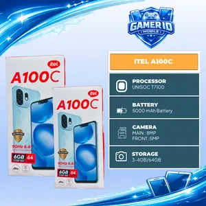 ITEL A100C ( 4GB / 64GB )-( 3GB / 64GB ) GARANSI RESMI INDONESIA