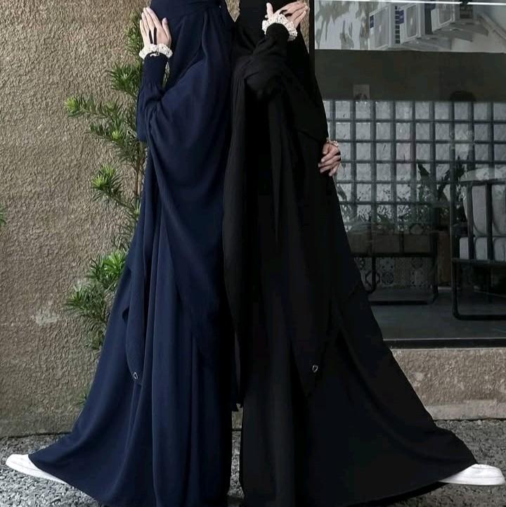 Abaya Zulfia series premium by Mahira Menggunakan Bahan airflow inport premium Tersedia FO dan Basic Non Pad 3