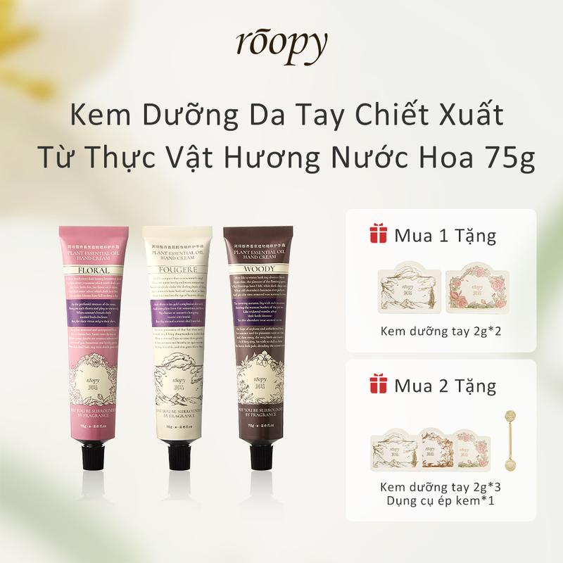  Kem Dưỡng Da Tay Thảo Mộc Thơm roopy Dưỡng Ẩm Không Dính 75g 