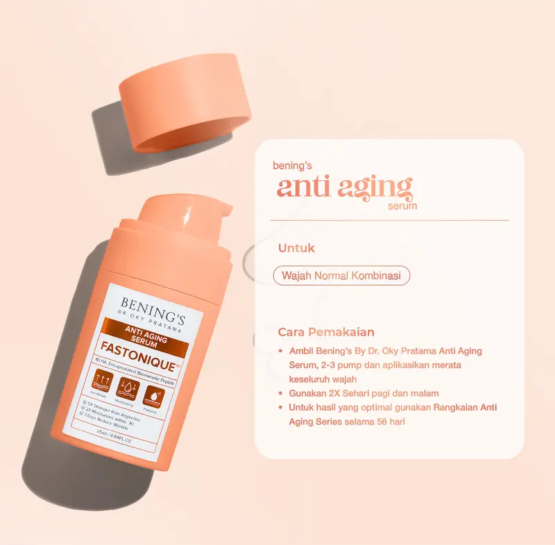 (Live Special dr. Oky Pratama) Bening's NEW Anti Aging Serum I Mengurangi Kerutan Wajah 2