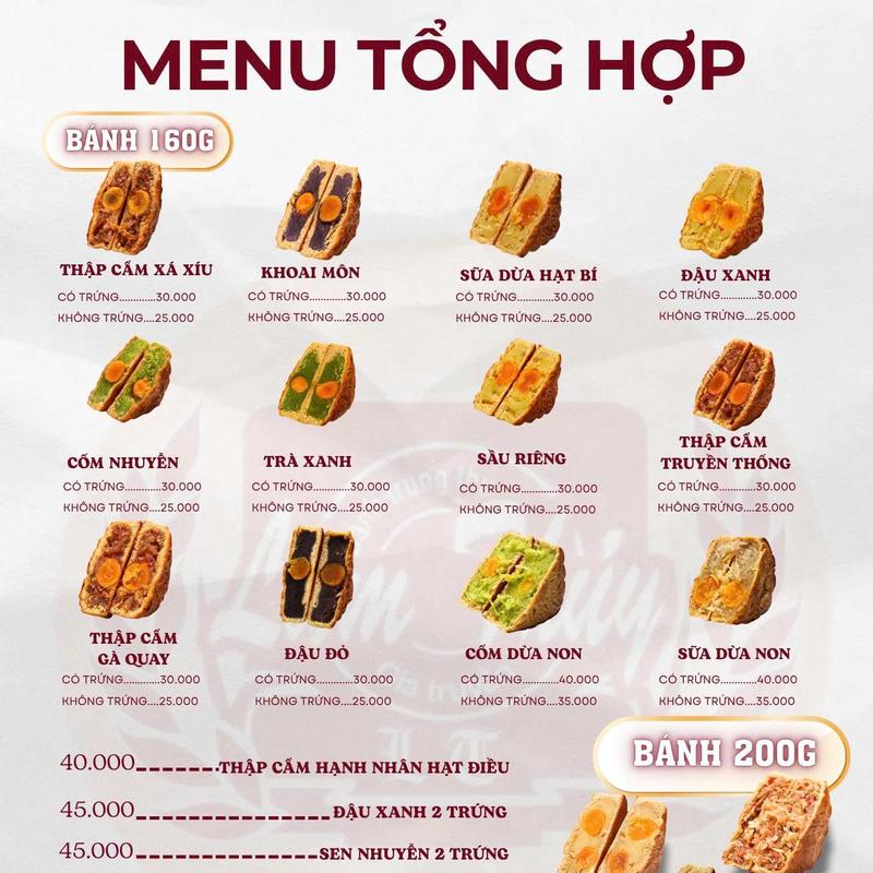 Lâm Thuỷ - TỰ CHỌN các vị bánh trung thu 160g-220g - Vị trứng & không trứng - Mỏng mềm không quá ngọt