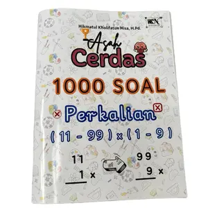 BUKU Asah Cerdas 1000 SOAL Perkalian ( 11-99 ) x ( 1-9 ) Buku Perkalian Level 2 Buku Perkalian 11x1 sampai 99x9 Belajar Perkalian Sistematis dari mudah sampai sulit
