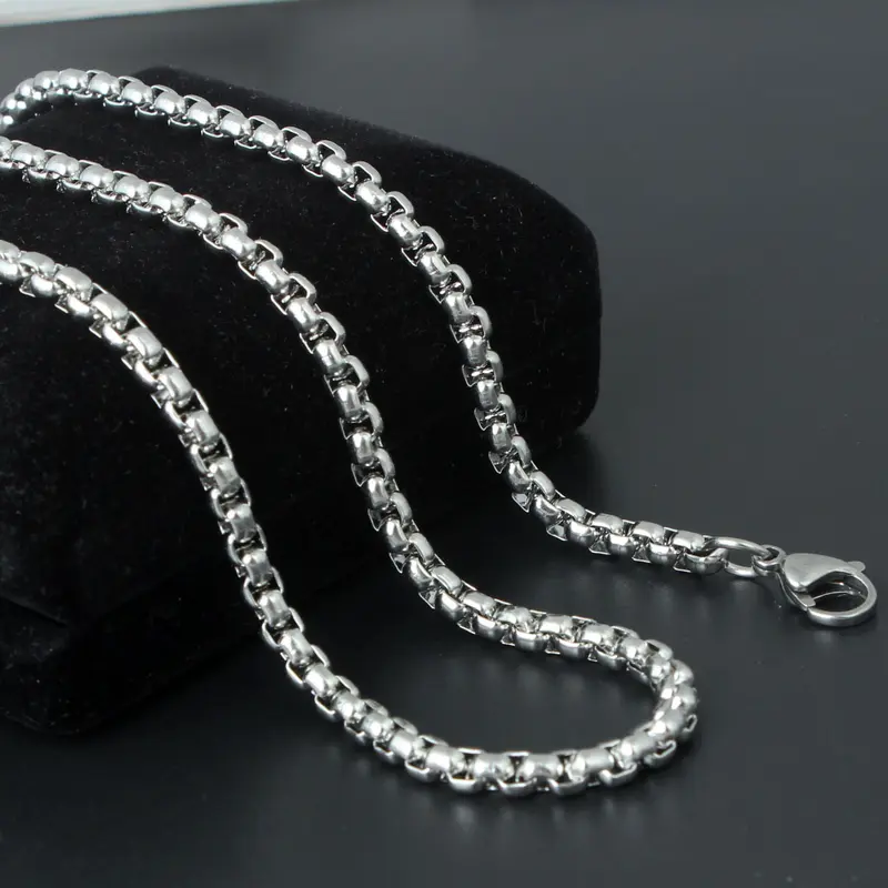 Kalung Titanium Stainless Necklace 2.5mm panjang 45cm, 50cm, 60cm,70cm 1