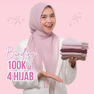 BUNDLING Plain Square 4 Pcs Bisa Pilih Warna