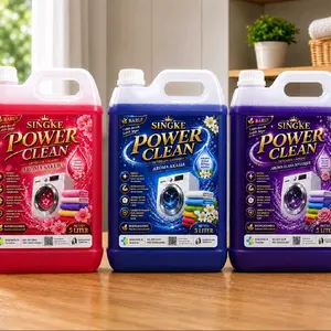 SINGKE POWER CLEAN Deterjen Cair Laundry 5 Liter  Baju Bersih Wangi Segar Praktis Ekonomis untuk Keluarga Besar