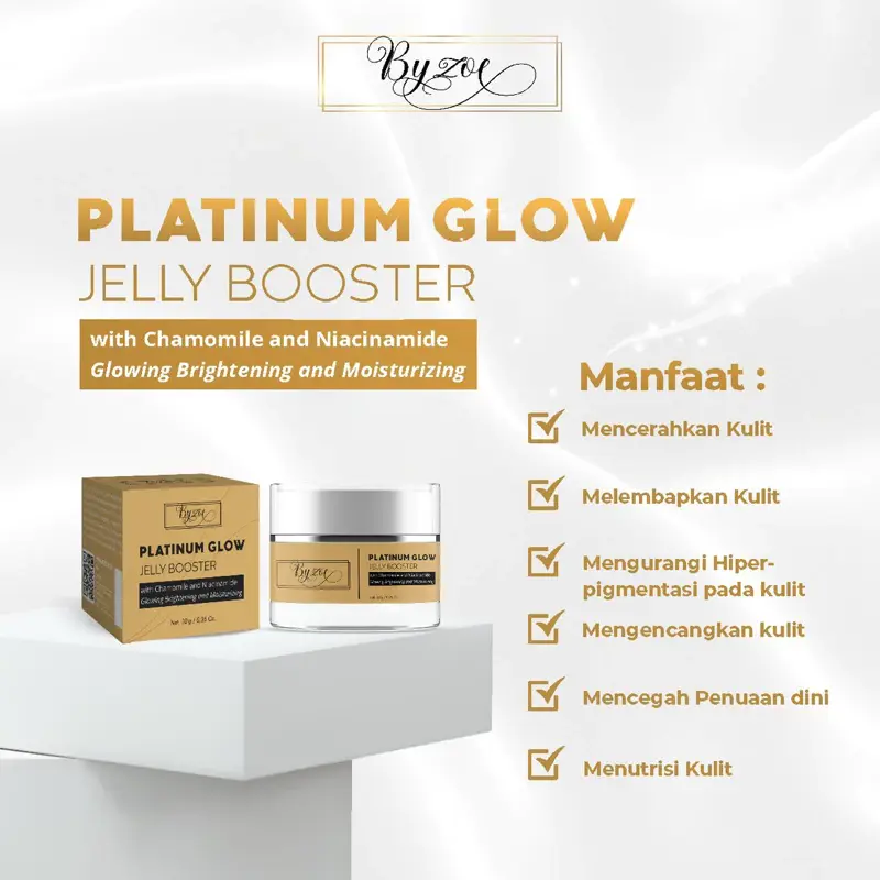 BYZOE NEW FORMULA NIACINAMIDE 6% PLATINUM GLOW JELLY BOOSTER 2