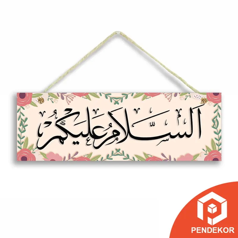 Hiasan Pintu Pajangan Rumah Assalamualaikum Wellcome - SSF 0