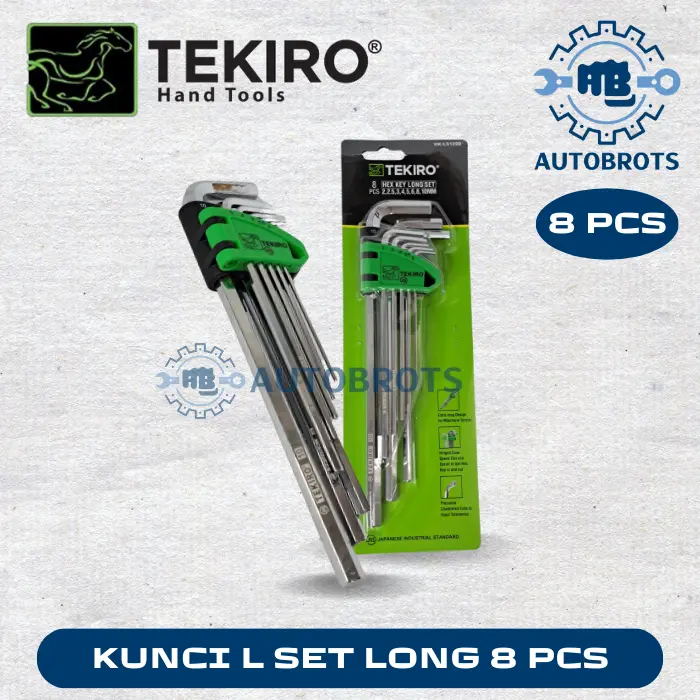 TEKIRO Kunci L Set Panjang / HexKey Set Long 8pcs