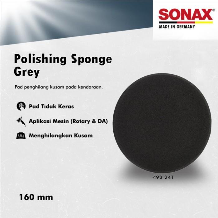 Product Introduction of Sonax Polishing Sponge Grey Busa Poles Foam Pad Finishing 6 Inch 0