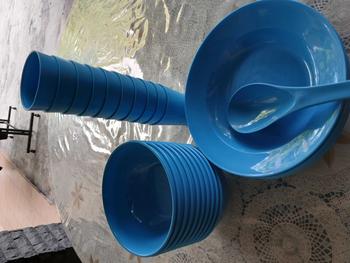Product Review of ECOWARE 30pcs Kenduri Set/ Party Set 30pcs/ Plastic Plates Cups Bowls Set/ High Quality Food Grade for Kenduri Banquet from Q**a 1