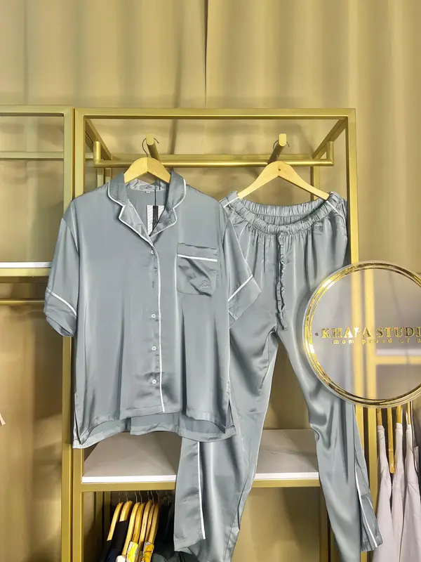 kaos tidur pria dan wanita khafa studio  stetelan kaos tidur Nyaman 2