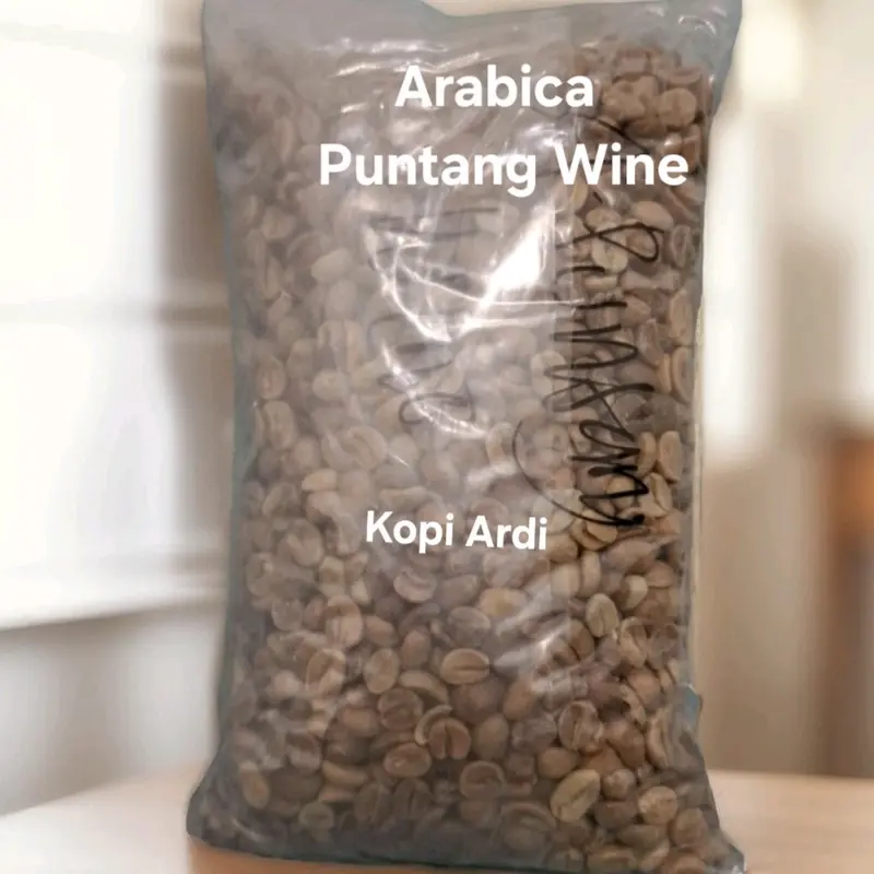 Biji Kopi Mentah/Green Bean (GB) Arabica Gunung Puntang Wine 1Kg Coffee Hitam Sweet Manis 5