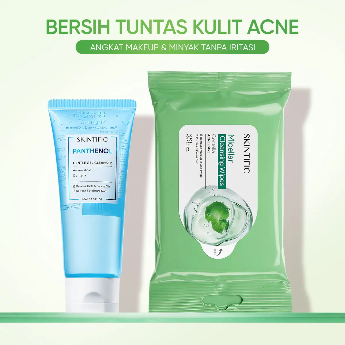 Acne Care Cleansing Wipes+ GEL CLEANSER 60ml