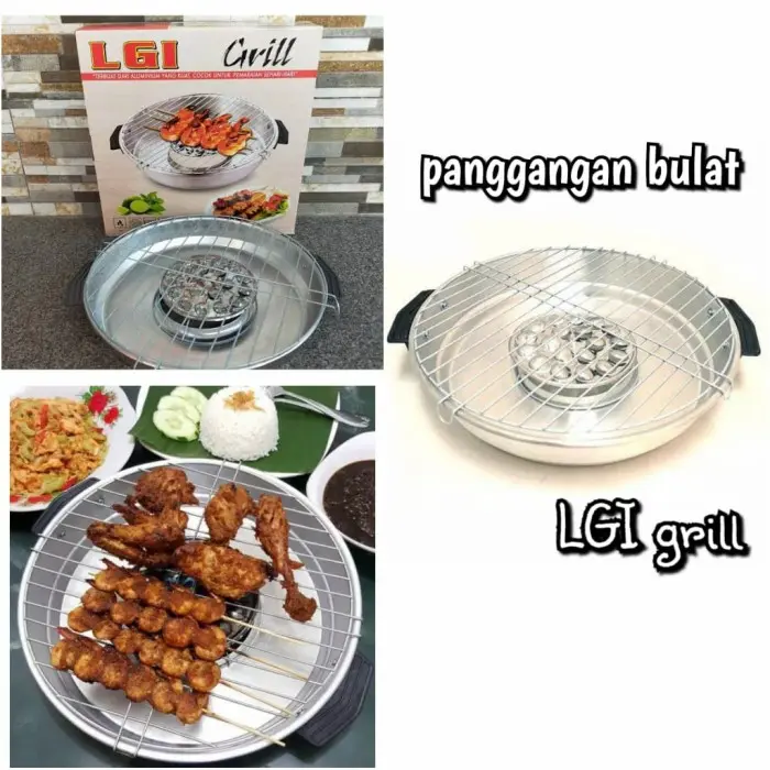 TERLARIS Cod ALAT BAKAR - PANGGANGAN IKAN AYAM SERBAGUNA ROASTER LGI CIVIL Daging Stainless Pemanggang Pemanggang Pemanggang Kitchenware Steel 3