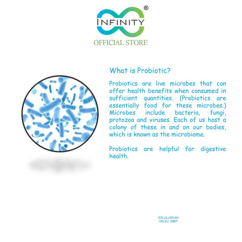 Infinity Probiotic Plus (30 vegetable capsules)[Halal, Lactobacillus, Prebiotic]