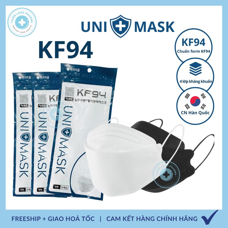 jk Khẩu trang KF94 3D 4D Hàn Quốc chống bụi mịn và kháng khuẩn