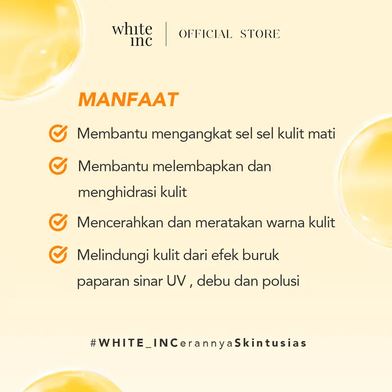 [BUNDLE] WHITE INC AHA Body Serum & Body Lotion to Whitening & Moisturising | Hand Body Serum & Lotion Pencerah Mencerahkan Seluruh Tubuh 3