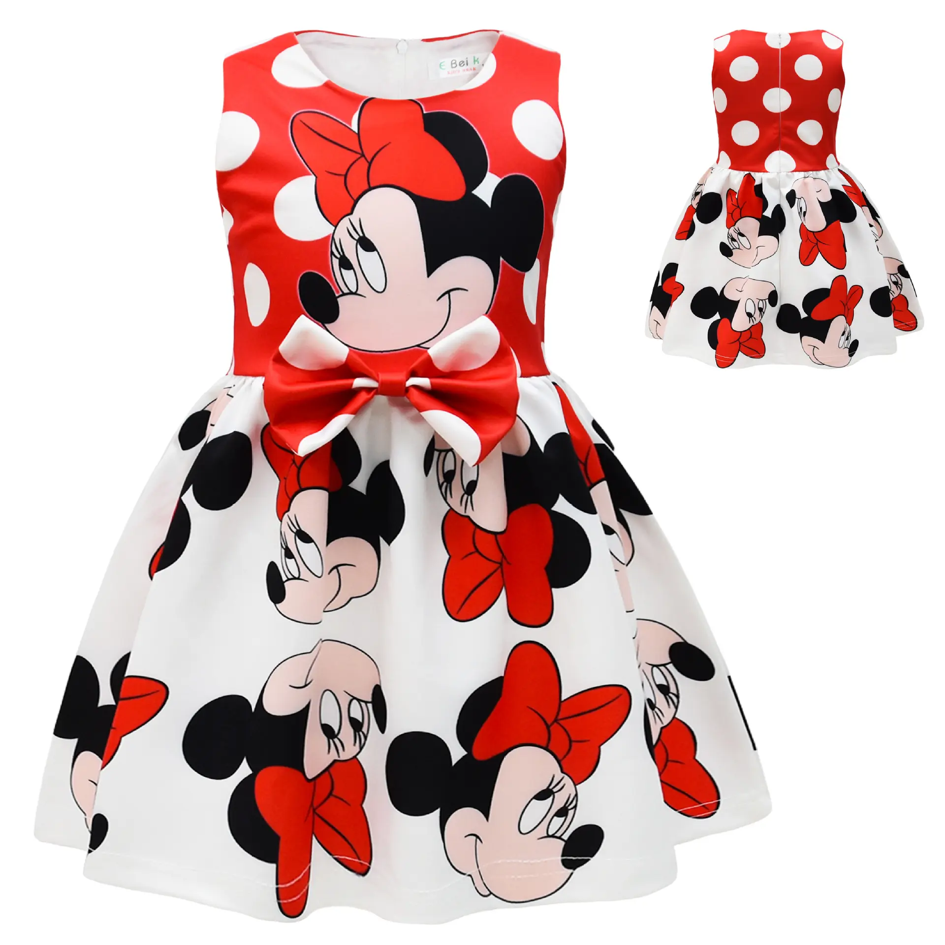 minnie mouse dress for birthday party Pink Minnie Dress + Hair Bow + Girl Petticoat, Clothes Birthday Party 9 US numeric