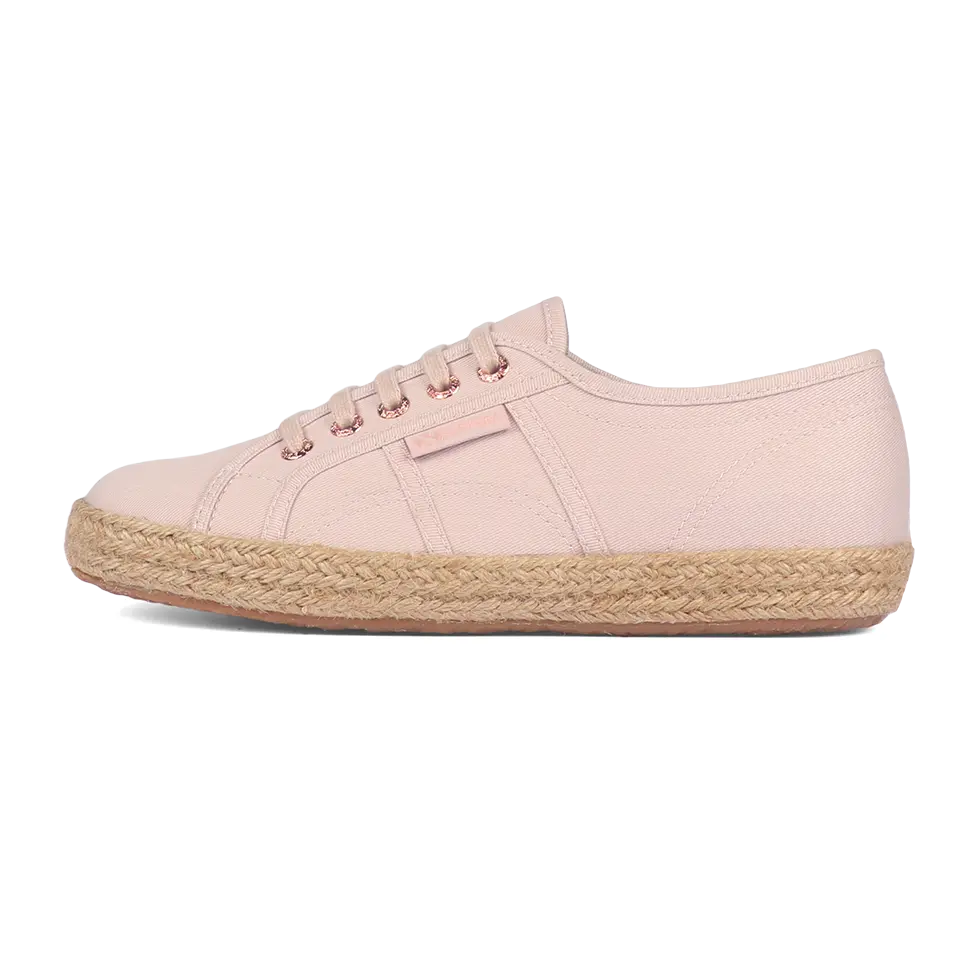 Superga 2750 Espadrille Pink Skin Rose Gold