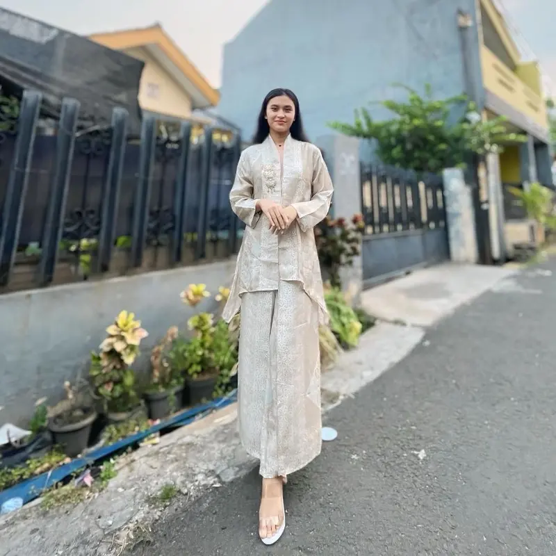 Kalula series set celana sutra viscose Wanita Setelan Dewasa Remaja Pesta 1