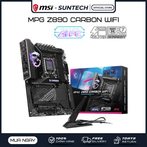 Mainboard MSI MPG Z890 CARBON WIFI | Socket LGA 1851, DDR5, PCIe 5.0, Wi-Fi 7, Thiết Kế Carbon Đẳng Cấp