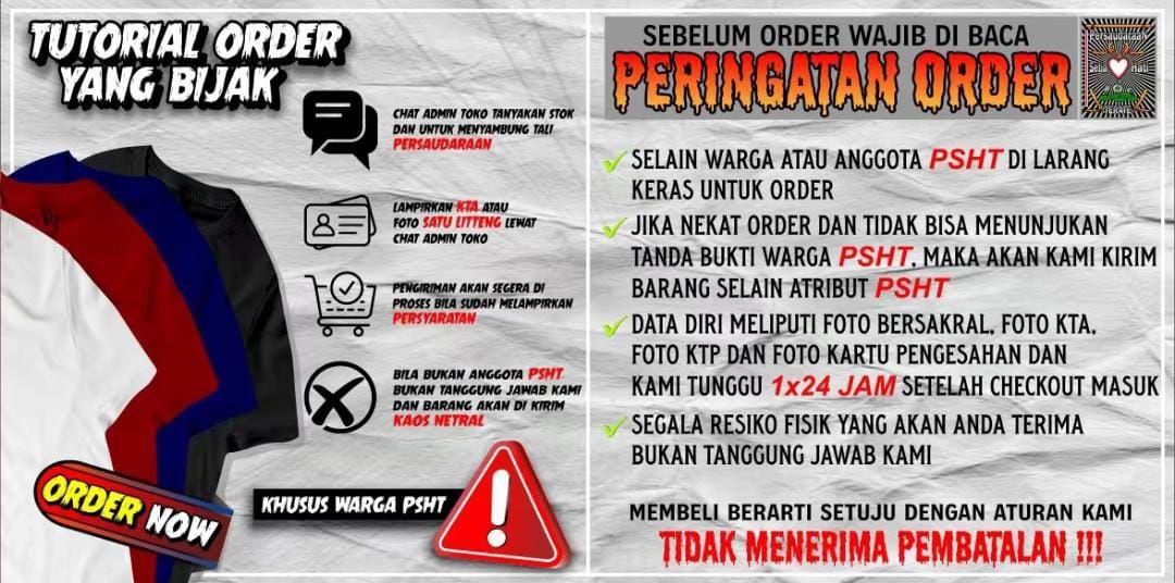 KAOS PSHT Pakem Terbaru Halus Lembut Tebal KAOS PSHT Pakem Terbaru Halus Lembut Tebal