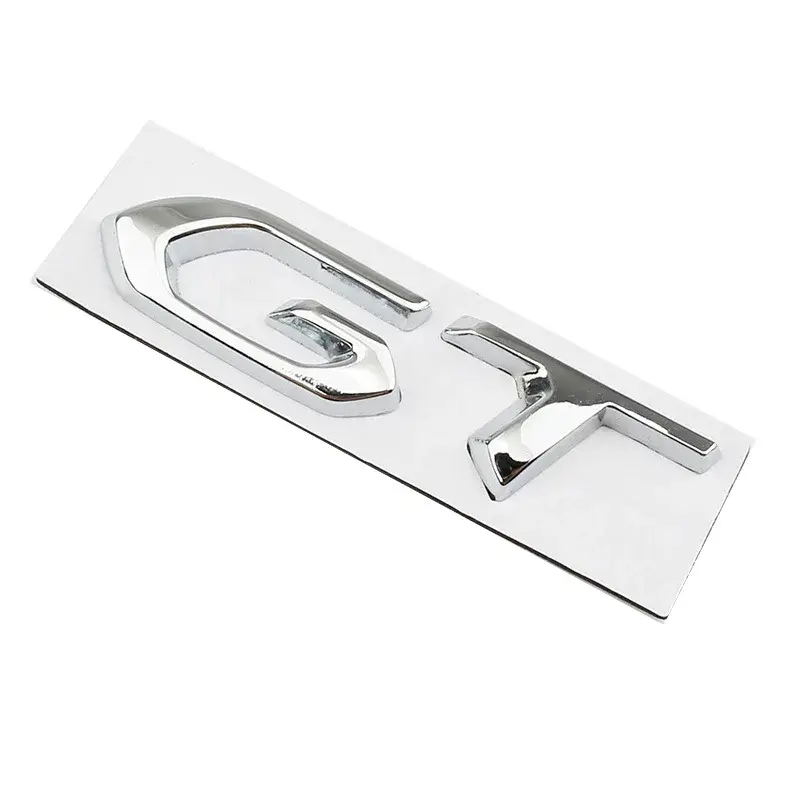 Logo Kim Loại 3d Chữ Gt Biểu Tượng Cốp Xe Ô Tô Đề Can Decal Can, Cho Peugeot 208 308 3008 207 508 5008 408 Gt Line, Phụ Kiện Nhãn Dán 7