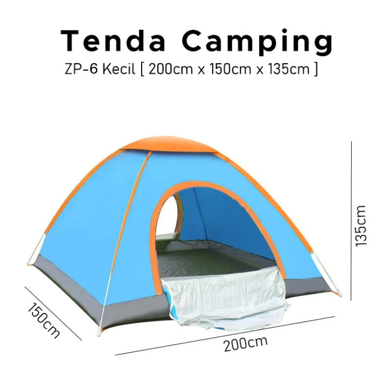 RAJA LINEN-Tenda Gunung Tenda Camping 2 Orang Tenda Outdoor Indoor 7