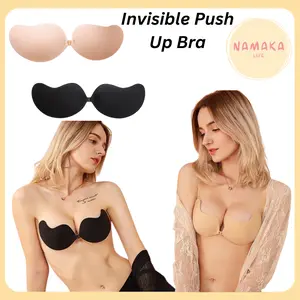[NL] BRA BEHA INVISIBLE TIDAK TERLIHAT PREMIUM PUSH UP LIFTED UP WINGS SAYAP EAR WANITA LADY BH PUSHUP ANTI NGONDOY INVICIBLE COCOK UNTUK DRESS WEDDING MURAH WING COD PEREMPUAN 273