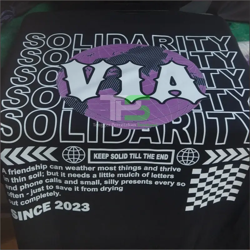 Sablon Baju Custom Satuan I Kaos Distro 5