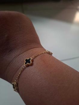 Product Review of Gelang Tangan Model  Rantai Daun Bunga  Mini Hitam Terlaris Anti Karat Tidak Luntur from L**e 0