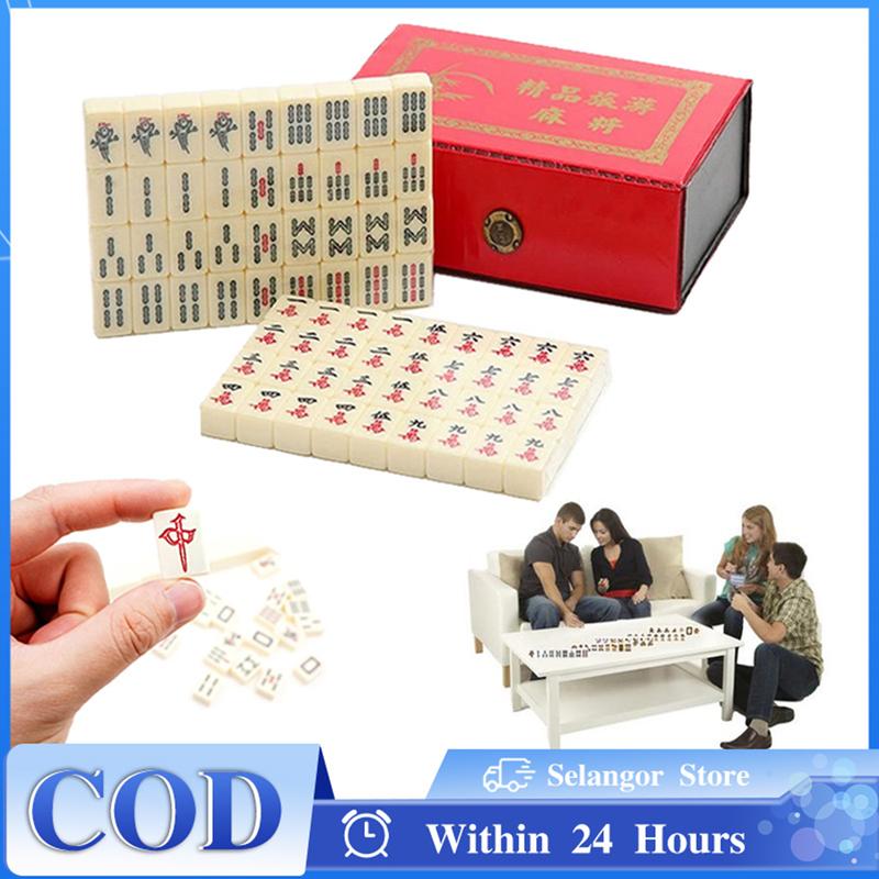 Majong Chinois Jeu Classique De Mahjong Mahjong Chinois Avec 144 Tuiles