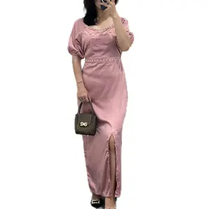 DRESS LYODRA/DRESS NATAL/DRESS PESTA/DRESS TERBARU/GAUN KASUAL Cantik Satin Velvet dress tren mutiara pelakor