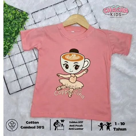 Chacha Kids Balerina Cappuccina Kaos Anak Combad 30’s 1