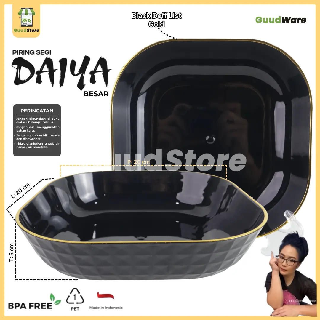 Black Doff List Gold Besar