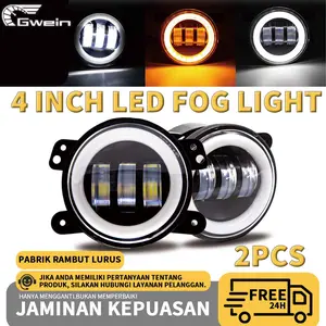 Gwein-COD 2PCS 30W 4 Inch Lampu LED Foglamp Daymaker Putih Kuning Tahan Air & Korosi untuk Mobil 12-24V 1200lm Car