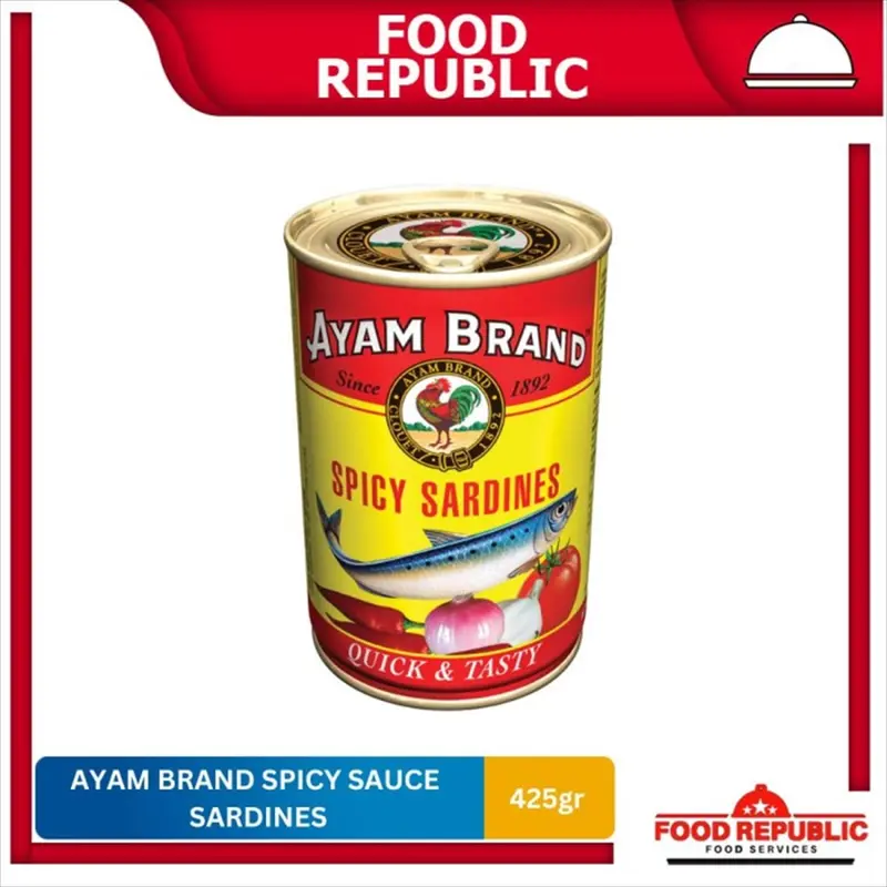 AYAM BRAND 425gr IN SPICY SAUCE SARDINES / MACKEREL KALENG SARDEN FISH 2