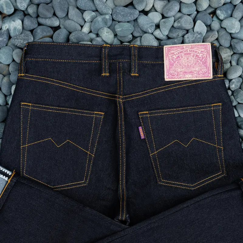 Sage Genesis Series : 14oz Deep Indigo Stretch Ultimate Quality Projectile Loomed Denim 3
