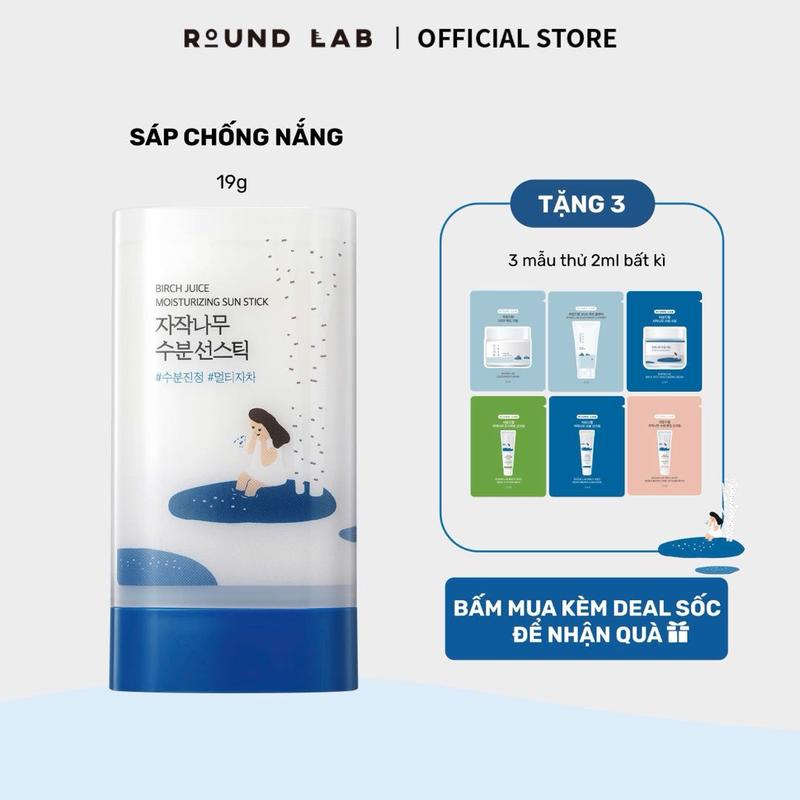 Sáp chống nắng Round Lab Birch Juice Moisturizing Sun Stick 19g