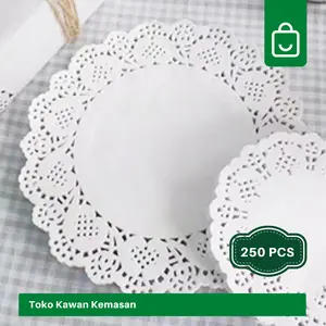 Doilies Paper Berbagai Ukuran ( 250 pcs )