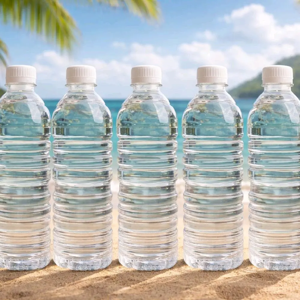 paket 5 Botol Plastik 600ml Cocok untuk Minum Harian Kualitas Baik Aman untuk Kesehatan Plastik Berkualitas Tinggi