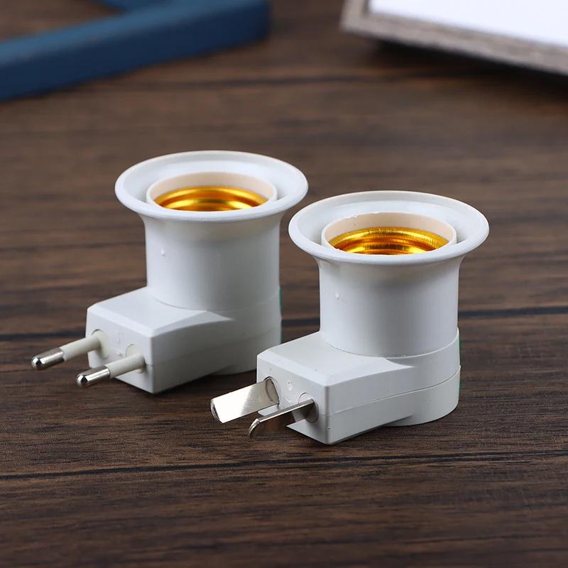 Product Introduction of EU US AU plug E27 LED Lamp Base power Holder Converter for led light Bulb Adapter socket AC Power 110V 220V EU Plug Switch  SG2H 58