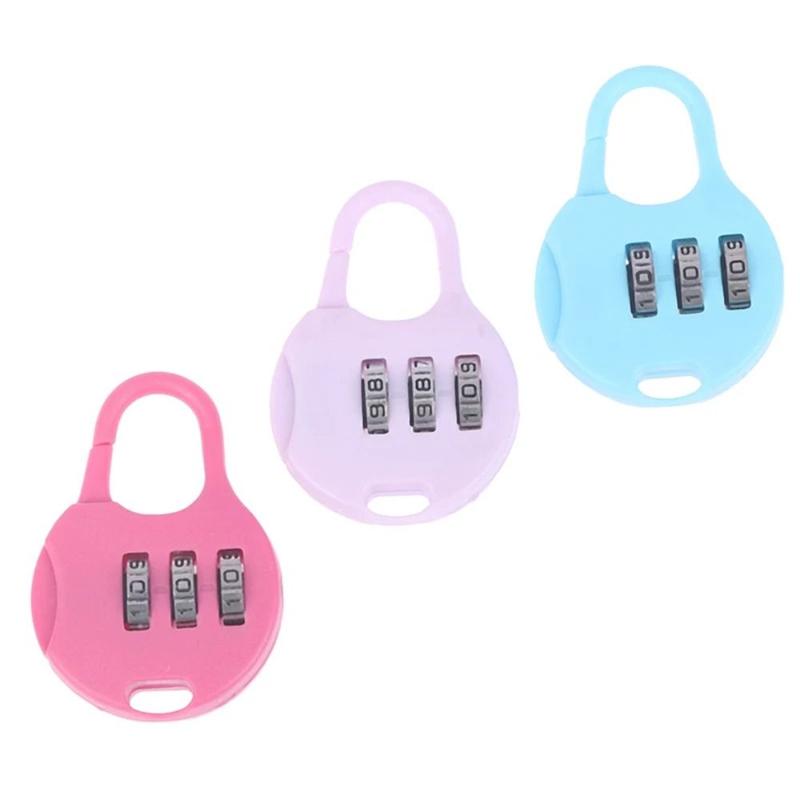 Portable Plastic Password Combination Lock Backpack Padlock Combination Padlock Padlock 3 Digit Gym Drawer Lock Digit Locks Drawer 3