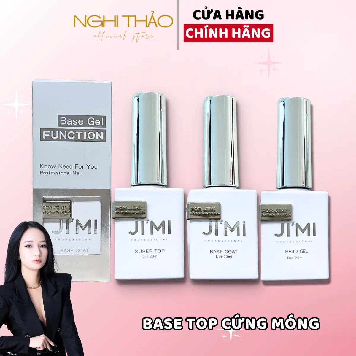 Base top JIMI 20ml dòng cao cấp của OUBOLI