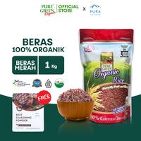 Gambar PureGreen Organic Rice Beras Organik Beras Merah 1 kg Default - Beras 1kg dari Puregreen Organic Kota Administrasi Jakarta Utara 2 Tokopedia