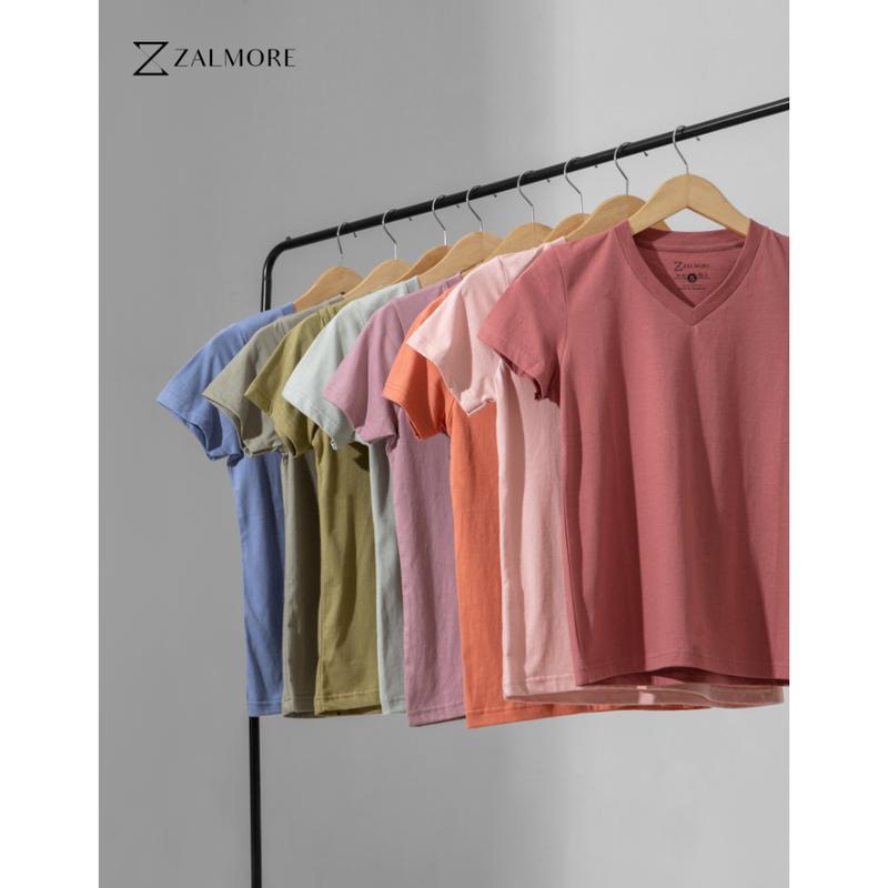 Zalmore Pastel Series Woman T-Shirt Premium Cotton - Kaos Wanita 8